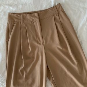 OAK+FORT Pleated Camel Trousers